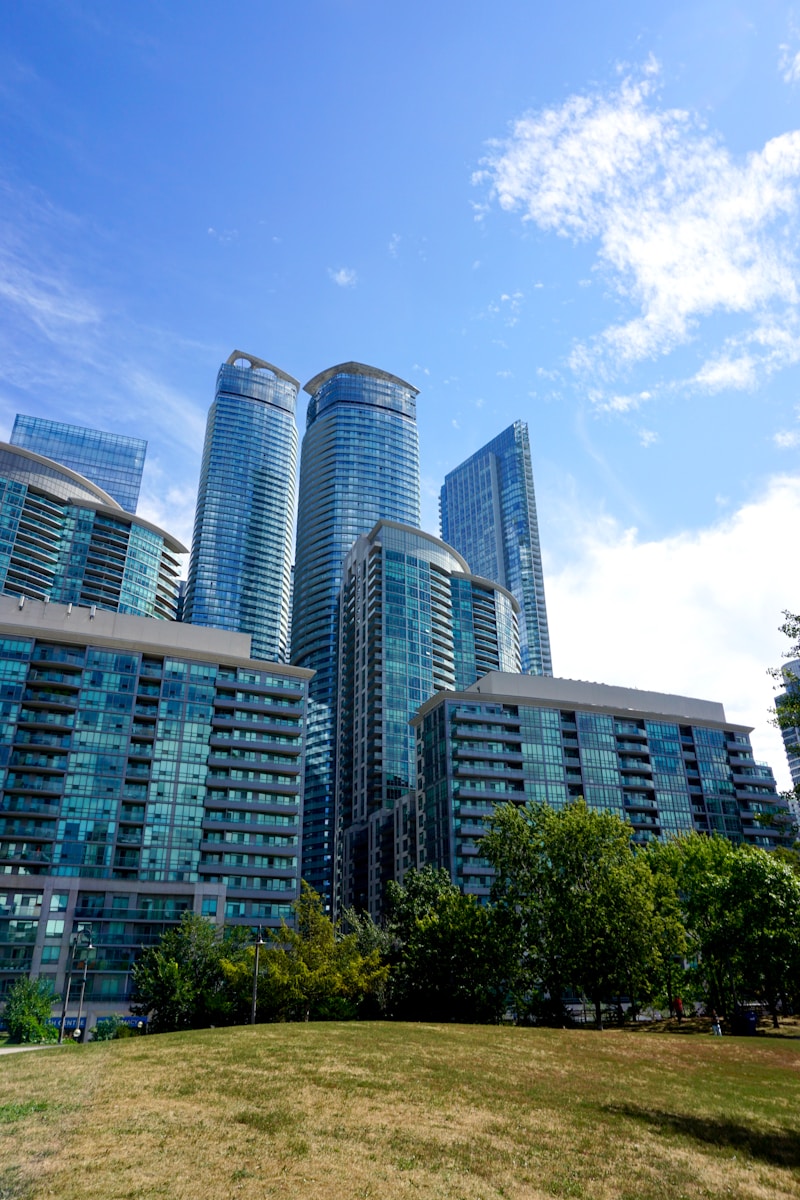 white and blue concrete building under blue sky during daytime